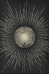 Vintage Sunburst-stralen