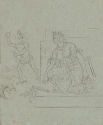Politieke cartoon over de Amerikaanse Burgeroorlog, ca. 1860