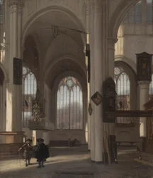 Interieur van een Kerk