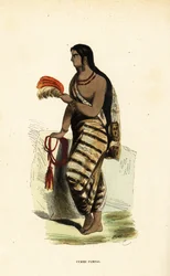 Vrouw van de Pampas laaglanden, Argentinië