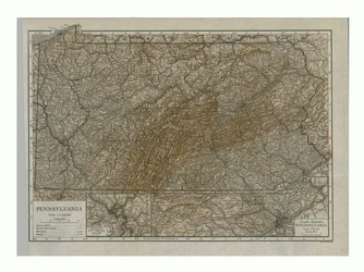 Kaart van Pennsylvania