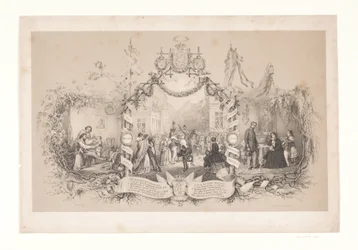 Herdenkingsblad over de terugkeer van de troepen na de oorlog 1848-1850