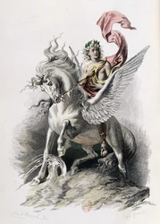 Poëtische kunst in kunstwerken door Nicolas Boileau. Illustratie E. Bayard. Parijs 1873, Laplace Sanchez en Cie uitgevers