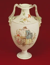 Wedgwood vaas, eind 19e eeuw