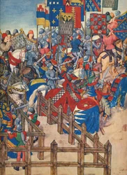 Einde van het toernooi in Brugge, 11 maart 1392
