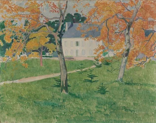 Huis tussen bomen. Pont-Aven, 1888