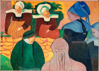 Vrouwen in Bretagne (olieverf op doek)
