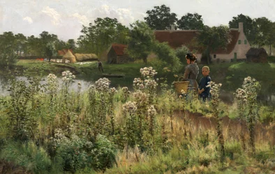 De Rivier de Leie bij Astene, c.1885
