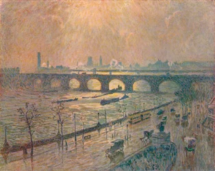 Waterloo Bridge - Een regenachtige dag, ca. 1917