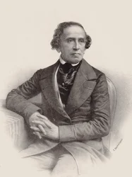Portret van de componist Giacomo Meyerbeer 1791-1864, 1857