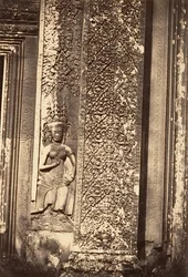 Decoratief detail van de Grote Pagode, 1866