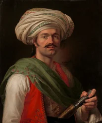 Portret van een Mameluk, naar verluidt Roustam Raza ca. 1781-1845, 1810