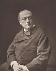Théodore de Banville, [Franse dichter en schrijver], ca. 1876