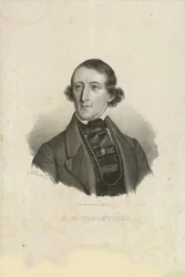 Portret van August Bournonville 1805-1879, 1842
