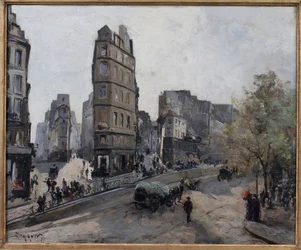 Rue de la Lune, Beauregard en de Clery, uitzichten op Boulevard Saint Denis in Parijs