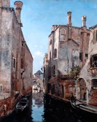 Omgeving van de Kerk San Sebastian, Venetië, 1892