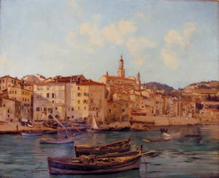 De haven van Menton 1891