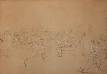 De salon van Avdotya Petrovna Yelagina, 1840s