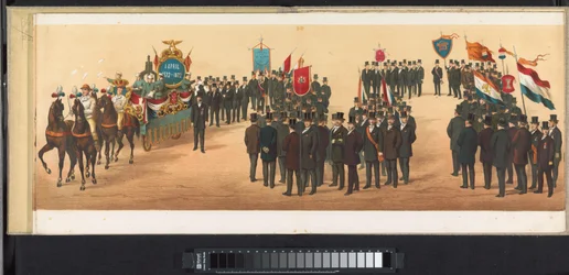 Optocht te Haarlem, 1872 (plaat 10)