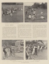 Een fiets Gymkhana in Esquimalt, British Columbia