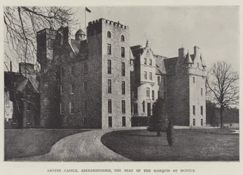 Aboyne Castle, Aberdeenshire, de zetel van de markies van Huntly