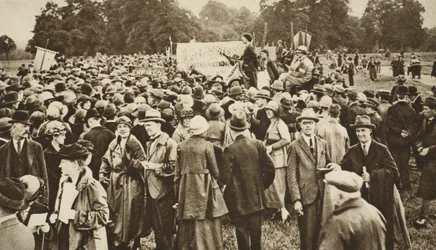Anti-oorlogsvergadering in Hyde Park