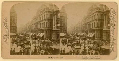 Cheapside, Londen; stereoscopisch beeld