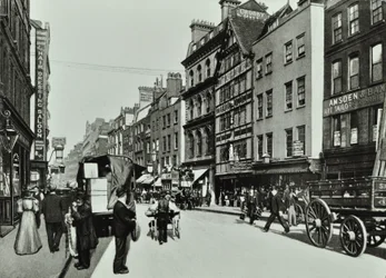 Crosby Hall, Bishopsgate: oostzijde, Londen, 1890