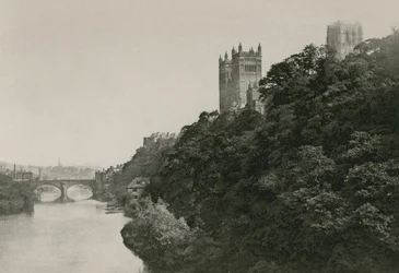 Durham Kathedraal, vanaf de Prebend Brug
