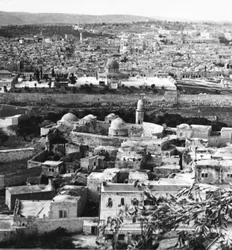 Jeruzalem de Heilige Stad, doel van de Kruisvaarders, voor altijd gered van de Turken, 1917