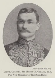 Luitenant-Kolonel Sir Henry MCallum, RE, de Nieuwe Gouverneur van Newfoundland