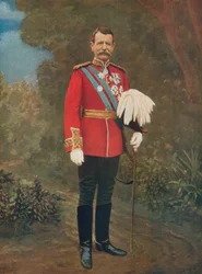 Luitenant-generaal Sir Charles Warren, commandant van de 5e divisie, Zuid-Afrikaanse veldmacht