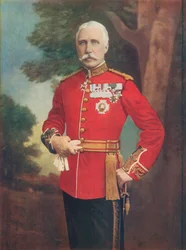 Generaal-majoor Sir Bindon Blood, bevelhebber van het Meerut-district, Bengalen