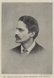 De heer Gerald Balfour, Chief Secretary voor Ierland