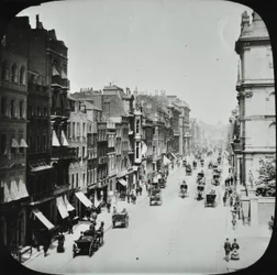 Pall Mall, Westminster: oostwaarts vanaf Marlborough Road, 1895