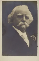 Portret van Sir August Manns