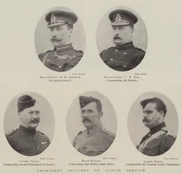 Prominente officieren in actieve dienst