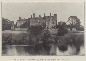 Ripley Castle, Yorkshire, de zetel van Sir Henry Day Ingilby, Baronet