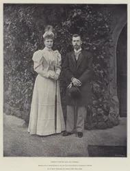 Ruslands Toekomstige Tsaar en Tsarina, Prinses Alix van Hessen-Darmstadt en de Groothertog Nicholas, Tsarevitsj van Rusland