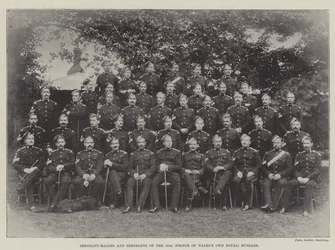 Sergeant-Majors en Sergeanten van de 10e (Prince of Wales