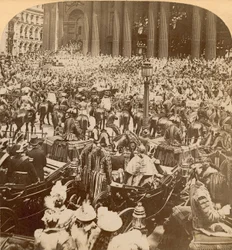 Stereografische afdruk van het diamanten jubileum van koningin Victoria