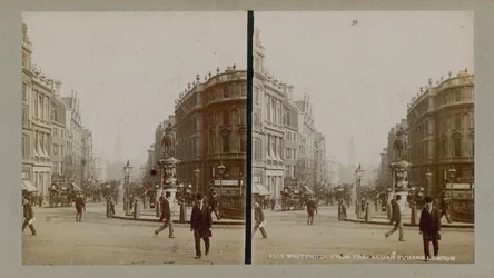 Stereoscopisch beeld van Charing Cross