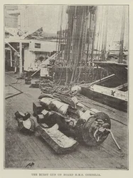 Het Gebarsten Kanon aan Boord van HMS Cordelia