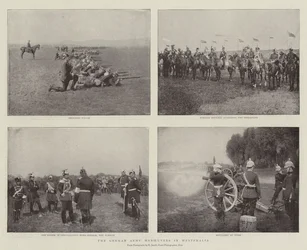 De manoeuvres van het Duitse leger in Westfalen