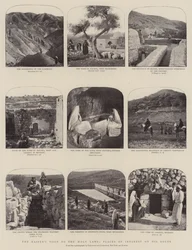 Het bezoek van de keizer aan het Heilige Land, interessante scènes op zijn route