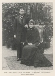 Het nieuwste portret van de hertog en hertogin van Cornwall, genomen in Canada