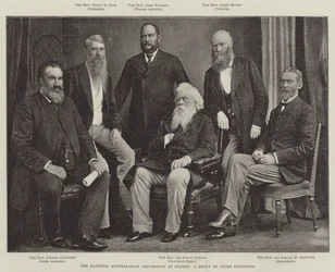 De Nationale Australaziatische Conventie in Sydney, een Groep van Eerste Ministers