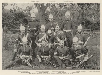 De Nationale Schietvereniging Bijeenkomst in Bisley, het Kaapteam