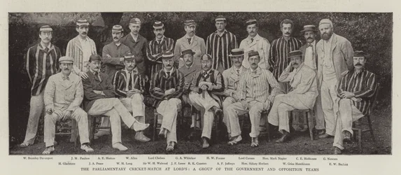 De parlementaire cricketwedstrijd op Lord