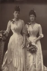 De Prinsessen Victoria en Maud van Wales